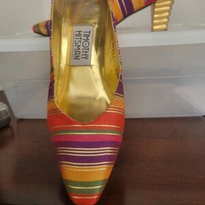 Multi-colored dress pumps